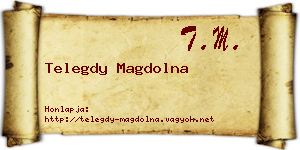 Telegdy Magdolna névjegykártya